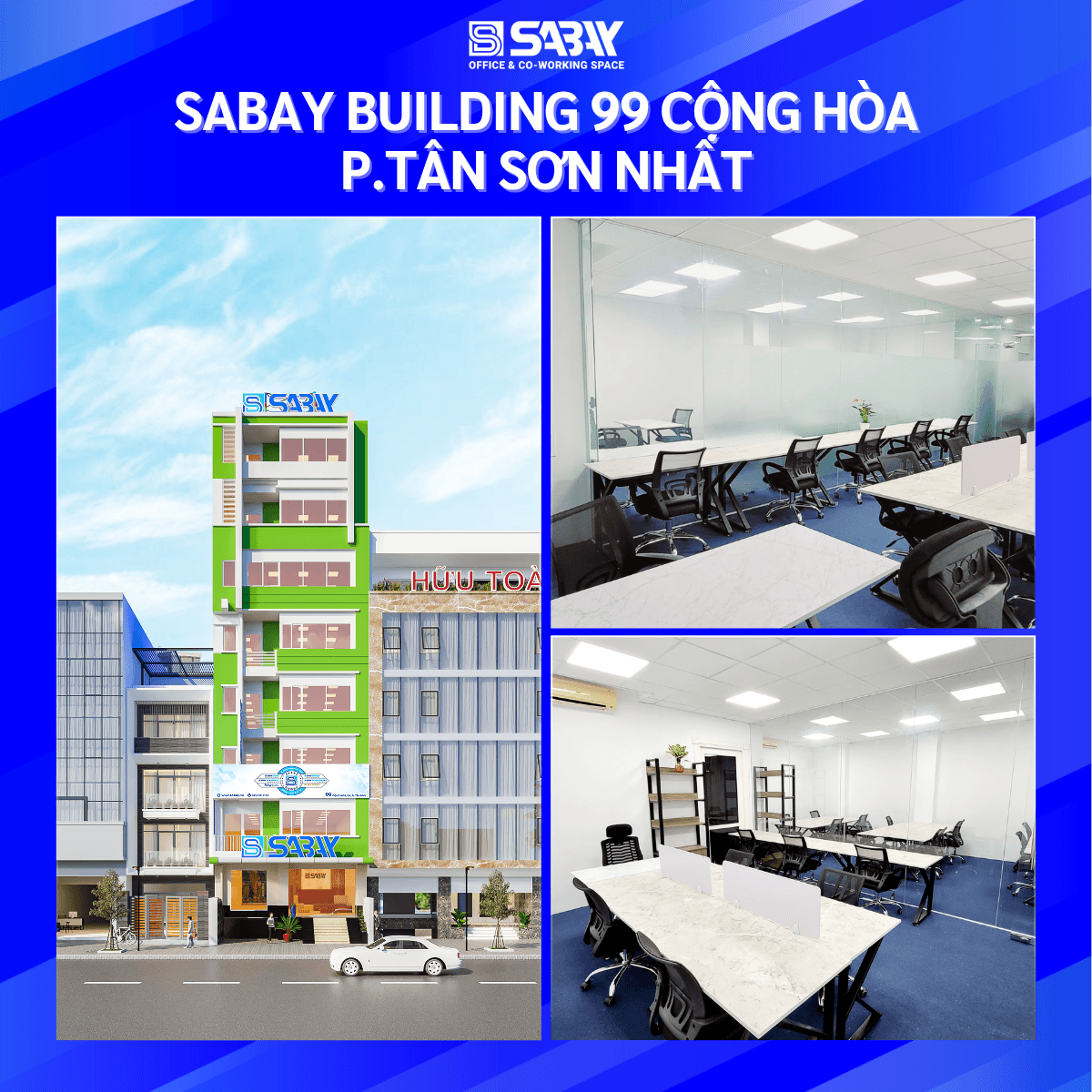 Sabay Building 99 Cộng Hoà văn phòng cho thuê quận Tân Bình