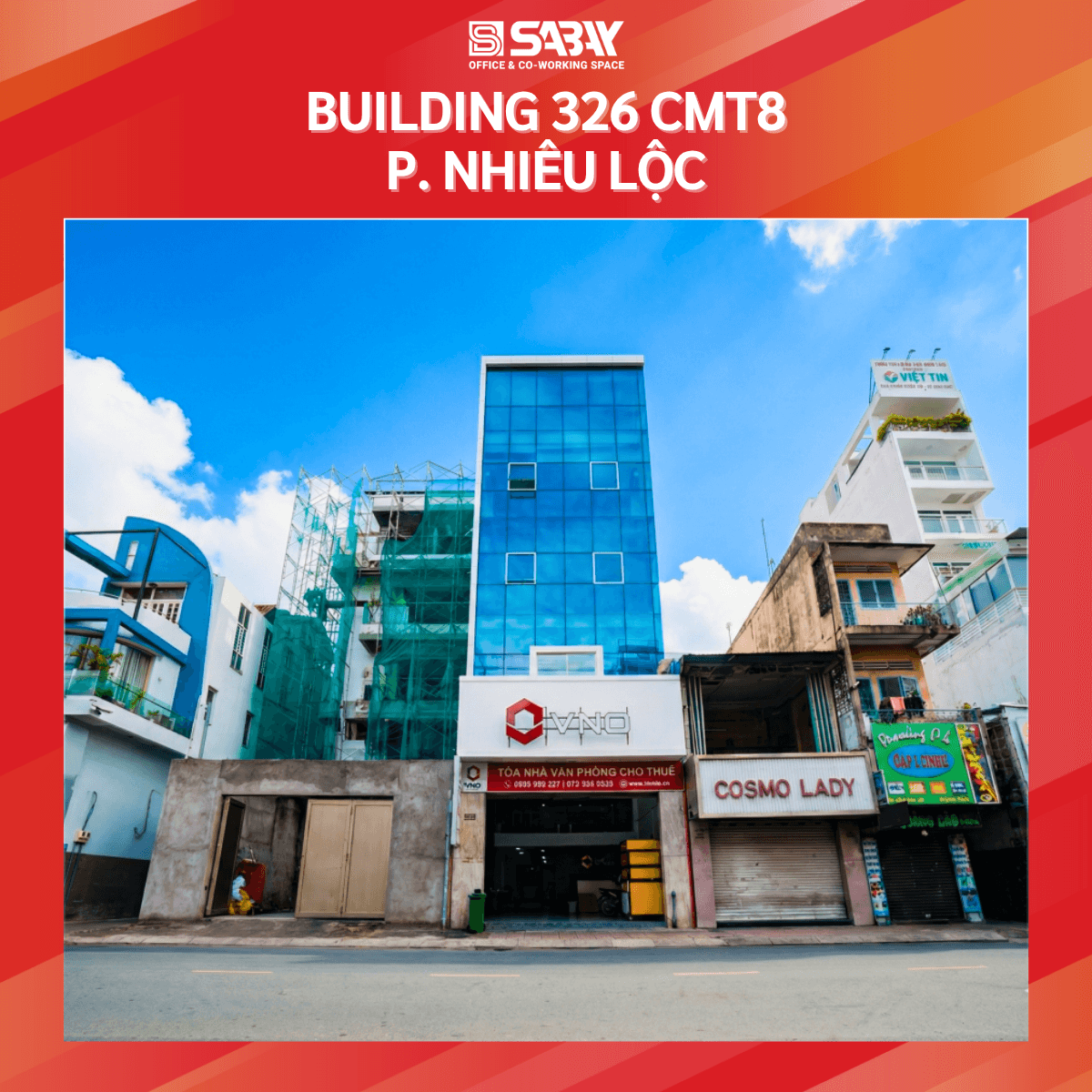 Building 326 CMT8, P. Nhiêu Lộc – Văn Phòng Cho Thuê Phường Nhiêu Lộc