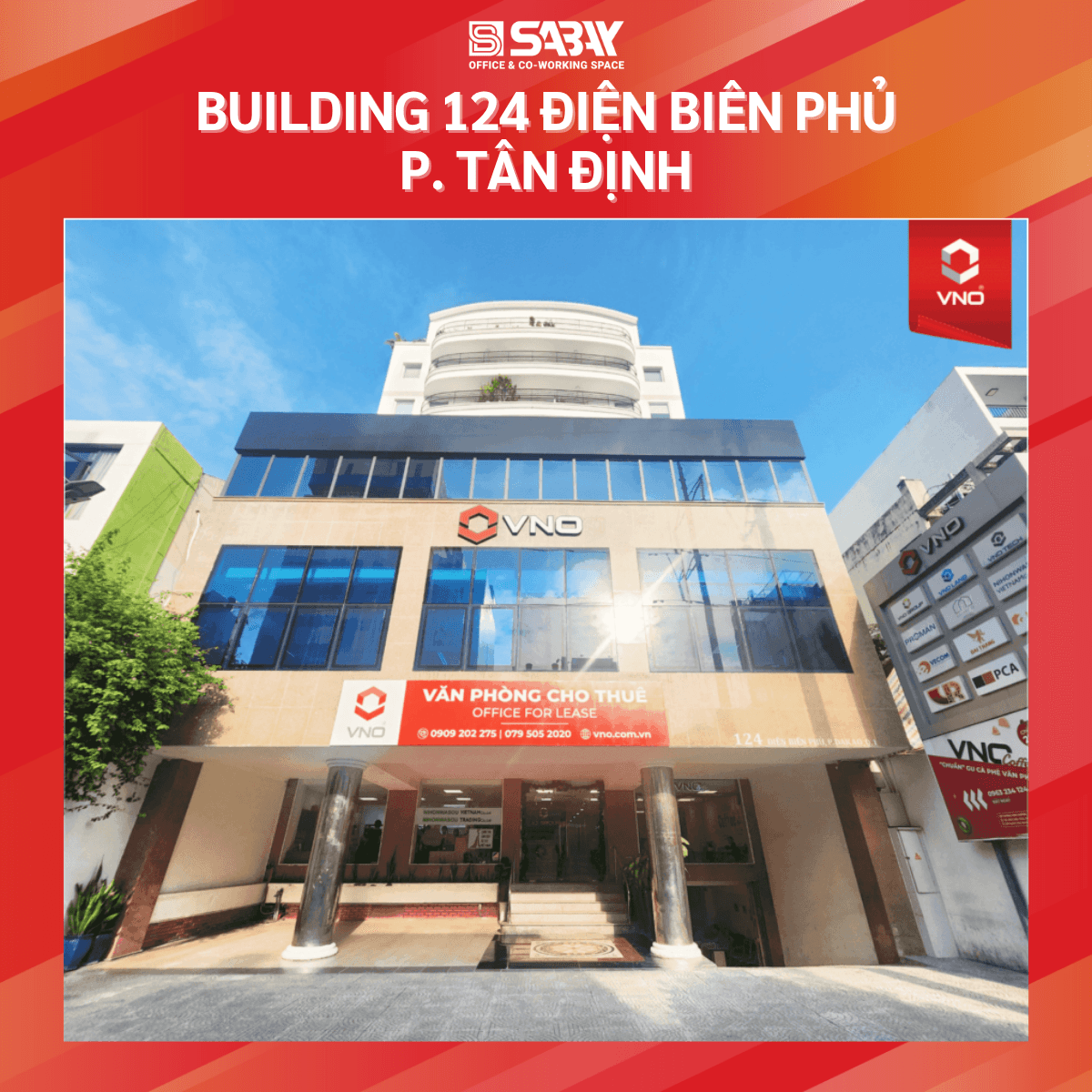 Building 124 Điện Biên Phủ, P. Tân Định – Văn Phòng Cho Thuê Phường Tân Định